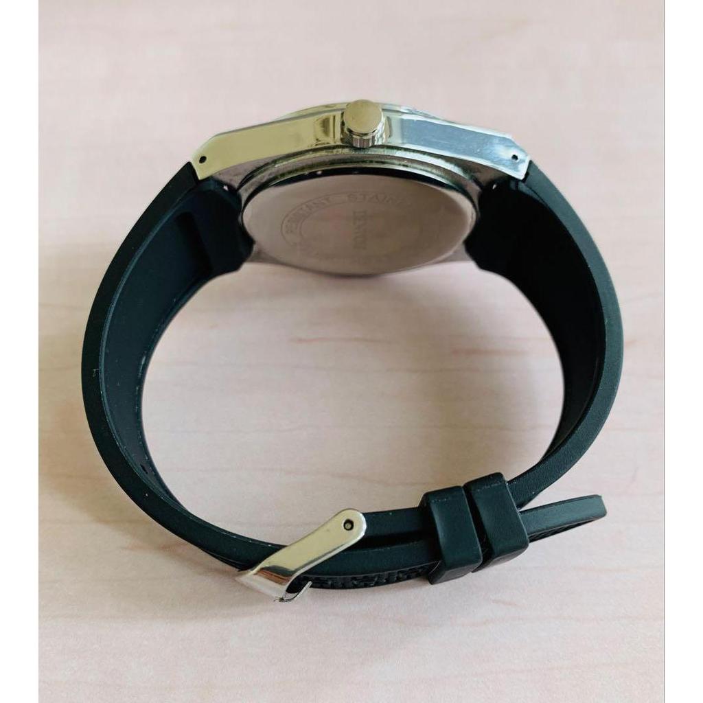 Used TISSOT style men's watch silver [date display, luminous, operation confirmed]