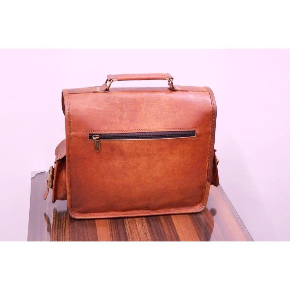 Vintage braun Leder Messenger Bag Schulter Laptop Tasche Aktentasche Herren echt