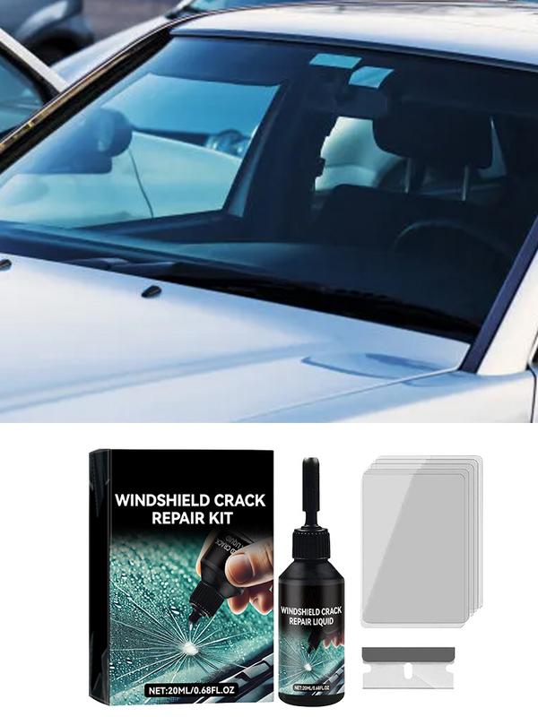 Cracked Glass Scratch Repair Kit 20ml Vehicle Windscreen Nano Fluid Filler Quick Fix Windscreen Scratch Restore Fluid For Glass