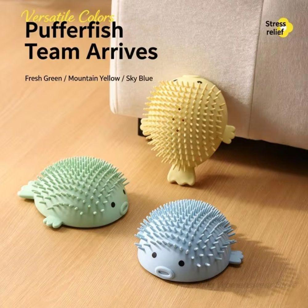 Wall-Mounted Corner Cat Scratcher Globefish Shape Cat Groomer Scratching Pad Kitten