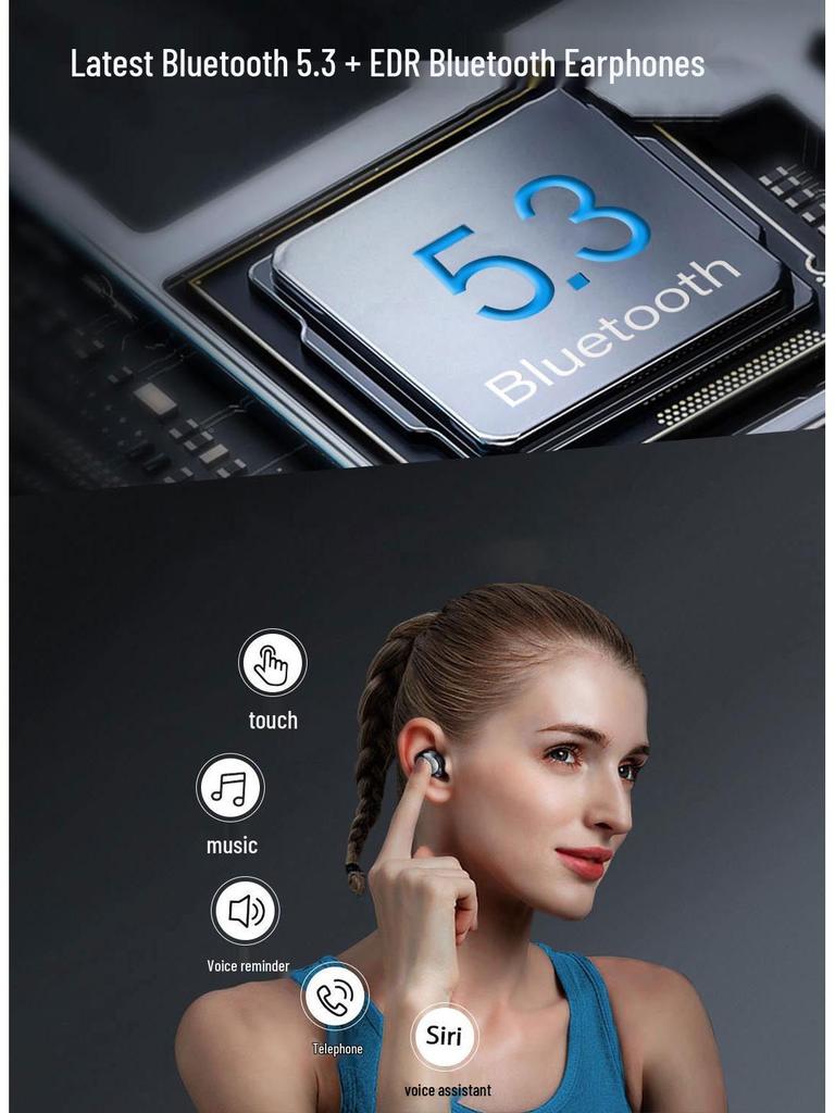 New Hot Model TWS Aluminum Alloy Mini True Wireless 5.3 Bluetooth Earphones with In-Ear Noise Cancelling