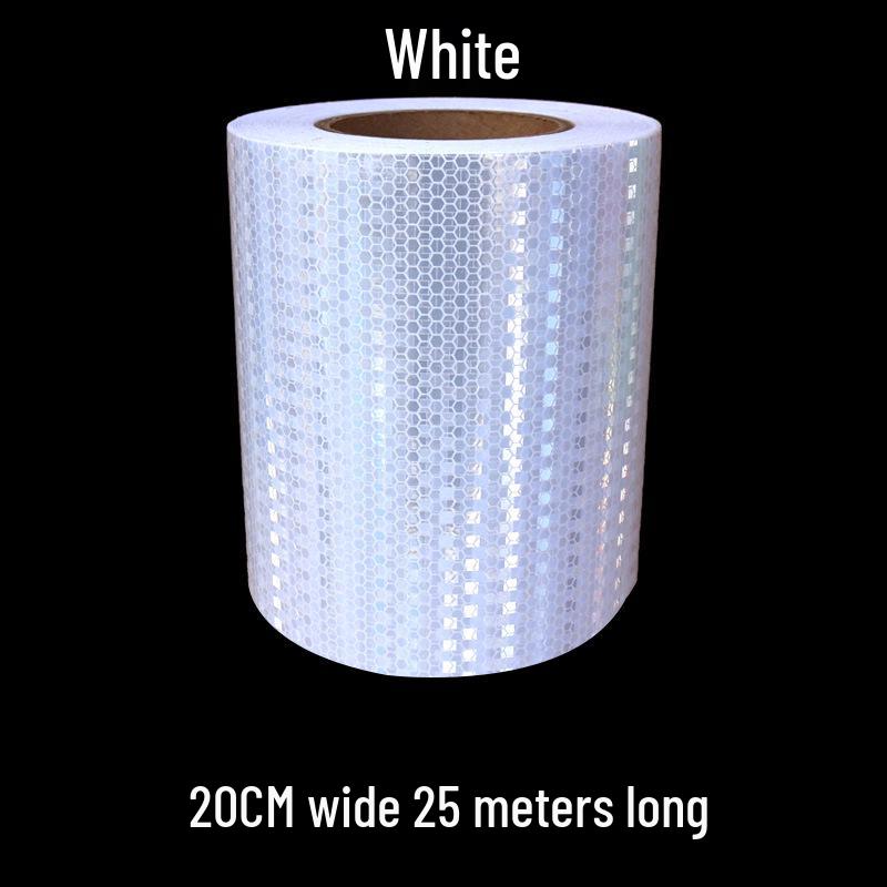 5cm Black Yellow Reflective Honeycomb Arrow Warning Tape Car Sticker