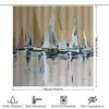 Modern Sailboat Print Shower Curtain Neutral Tones For Bath Decor Home Decoration In Bathroom Curtains From Home Garden.