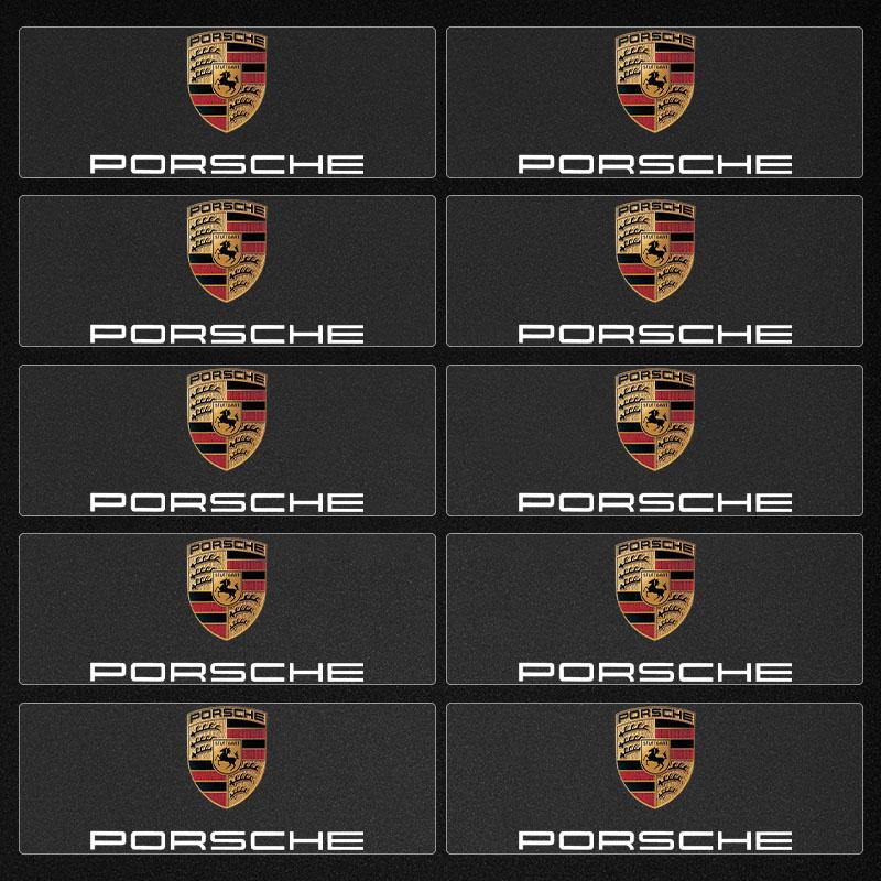 2/5/10 ks Samolepka s logem auta Nálepky na středovou konzoli Doplňky do auta Pro Porsche Boxster Cayenne Panamera Macan Cayman 911 918 996 917 991