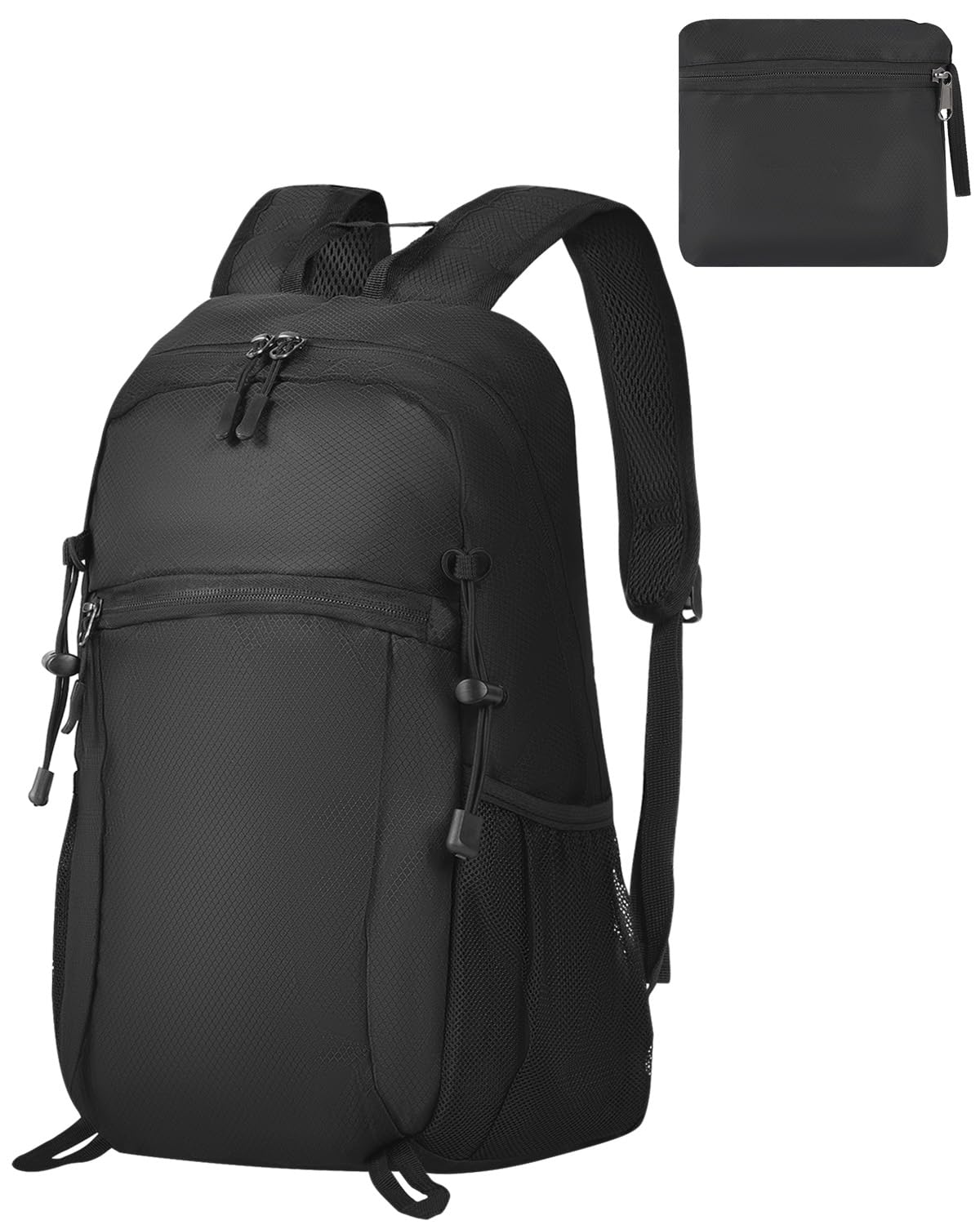 [mokzer] Foldable Backpack 15L Lightweight Packable Foldable Bag Daypack Small Travel Hiking Backpack Convenient Goods Running Bag School Commute