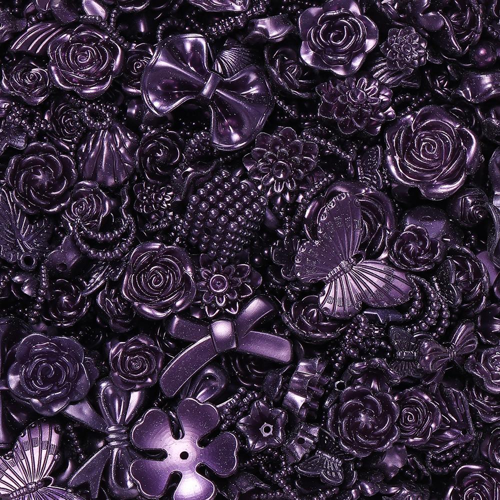 30g Colorful Mixed Butterfly Shell Acrylic Bead Loose Spacer Beads for DIY Necklace Bracelets Jewelry Making Accessories