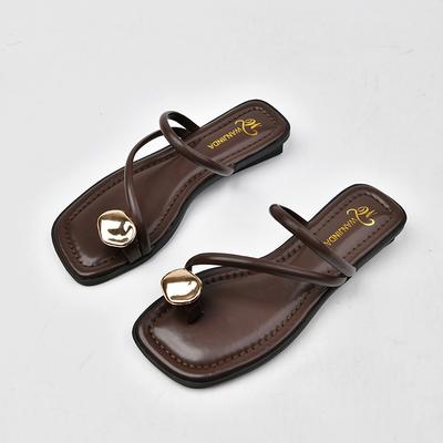 2026 Summer Beach Flip Flop Clip Toe Women Flats Slippers Shoes Outdoor Casual Ladies Low Heel Slides