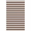 VidaXL Store Zèbre Marron 150x200cm Largeur Du Tissu 145,9cm Polyester, Store À Enrouleur Zébré, Store Zébré Pour Fenêtre, 4014375