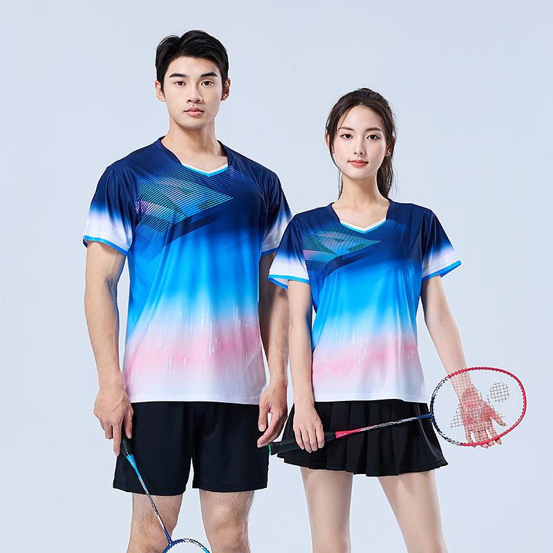 Premium Quick-Dry Badminton Jersey Set - Unisex Short Sleeve Team Uniform for Competition & Training