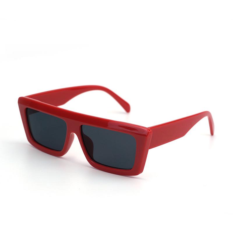 

Солнцезащитные очки в квадратной ретро-оправе - Защита от УФ-лучей, Унисекс, Европейский и американский стиль