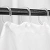 Transparent Shower Curtain Ring C Type Shower Curtain Hook Hanger Ring Reusable Bathroom Curtain Hooks Clip Bathroom Accessories