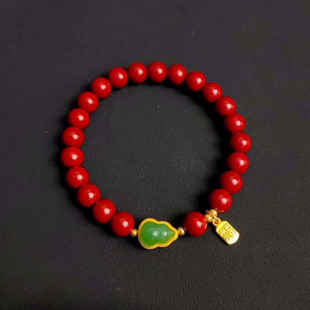 Benmingnian Lucky Gourd Hand String - Couple's Fu Charm Bracelet for Men and Women