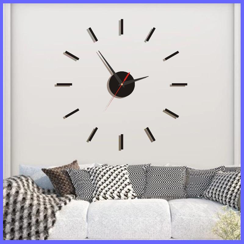 Creative Living Room Wall Clock, Nail Free, Silent DIY Clock, Minimalist Clock, Artistic Decoration, Wall Mounted Clock