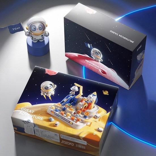 ZOZOFO Car Coding Rod Childrens Space Exploration Toy Car Operation Track Toy Car Birthday Gift Christmas Track Car Car Code Toys, Korea game