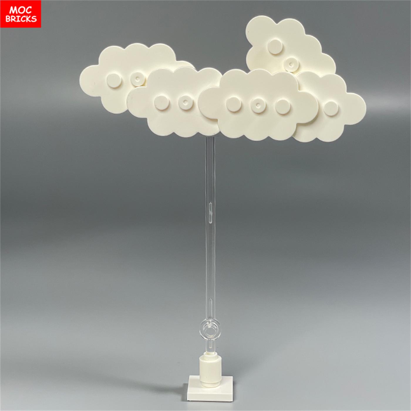 

MOC Bricks Cloud Architecture Scarecrow Farm Maple Tree View Village Scene City Building Blocks Children Toys
