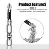 6Pcs/pack High Strength Alloy Steel Screwdriver Bits Set Rust Resistant for Furniture Assembly and Various Repair Needs