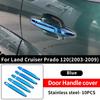 For Toyota Land Cruiser Prado 120 2003-2009 Styling Upgrade Decoration Accessories Lc120 FJ120 Chrome Door Handle 2008 2007 2006