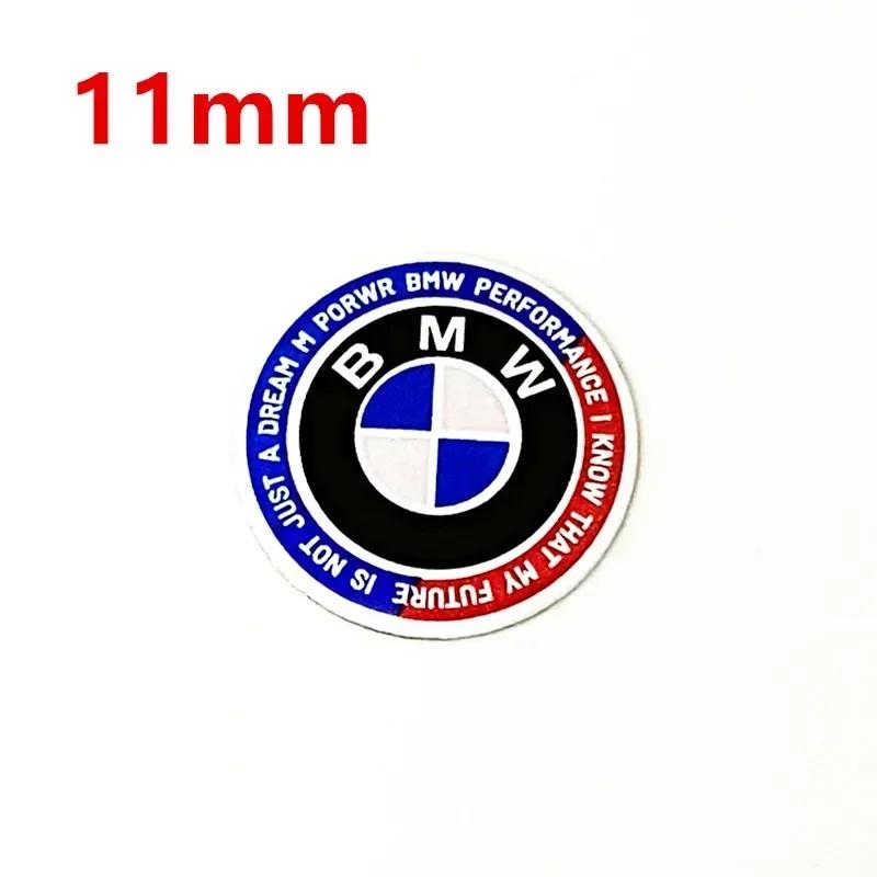 XWKPB1 E60 For BMW M X3 X5 X6 5 Pcs 11mm 14mm Car Key Emblem Sticker Logo Badge Decal For E34 E38 E39 E46 E60 E61 F90 E91 E92 F07 F10