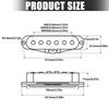 6 Strings Guitar Pickups Single Noise Reductions Pickups Single Coil Electric Guitar Pickup Neck and Bridge Guitar Parts