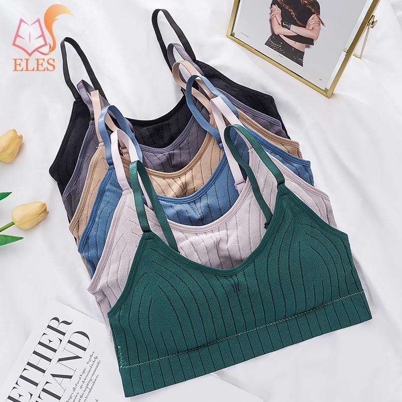 U-Shaped Back Sports Tube Top Breathable Crop Lingerie Underwear Sexy Wireless Bralette Seamless Women Bra Padded Sleep Tops Bra