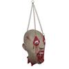 Horror Scary Chained Head Severed Cut Off Zombie Head For Halloween Party Props