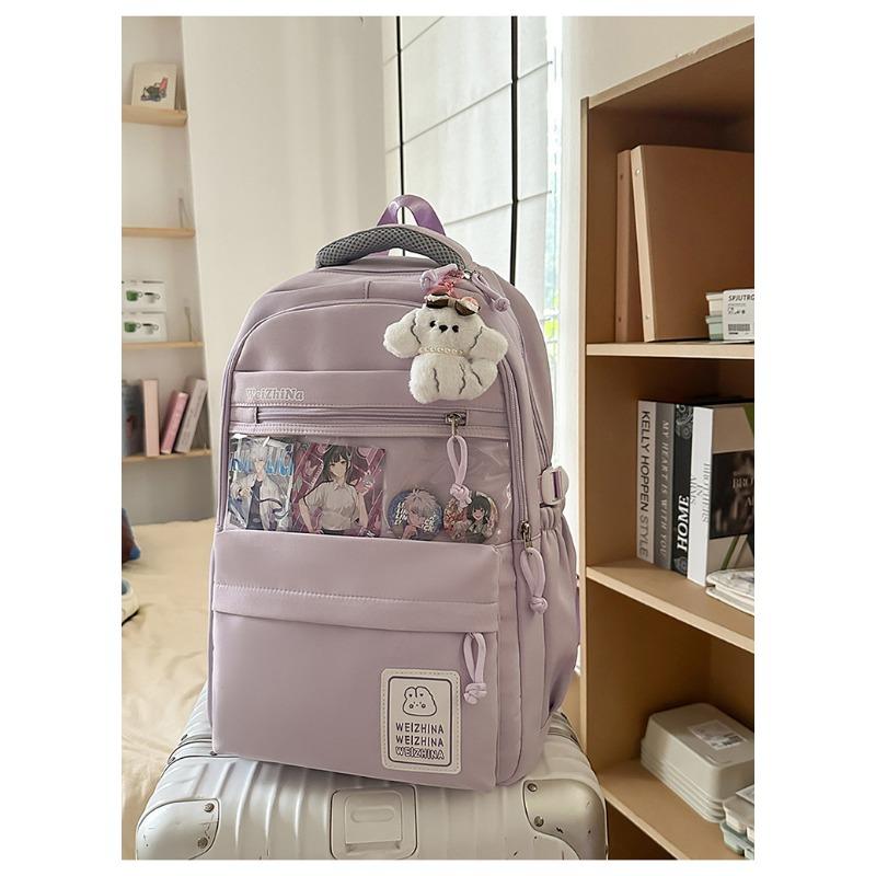 The new schoolbag is high-value, fresh and sweet, and a lightweight and large-capacity backpack for junior high school students.