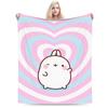 Molong  Plush Blanket Child  Flannel Bedding Throws For Couch Chair Soft Custom Quality Bedspread Gift