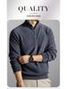 Men's Winter Double-Sided Fleece Half-Zip Long-Sleeve T-Shirt (2025 Collection)