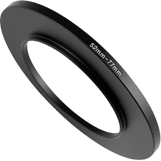72-77mm Metal Step-Up/Down Ring Adapter Compatible with Mirrorless Cameras DSLR Lens, UV CPL ND Filter Thread Converter, Black