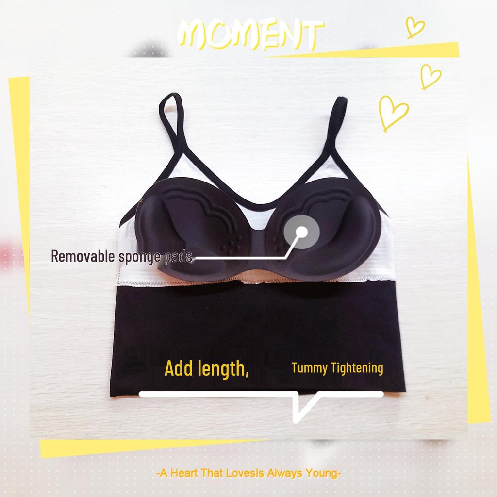 European & American Rhinestone Camisole: Seamless Spring/Autumn U-Back Vest.