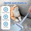 4 In 1 Pet Hair Removal Tool for Couch Carpet, Multifunctional Double Sided Dogs Cats Hair Removal Brush, Reusable Cleaning Brush for Window