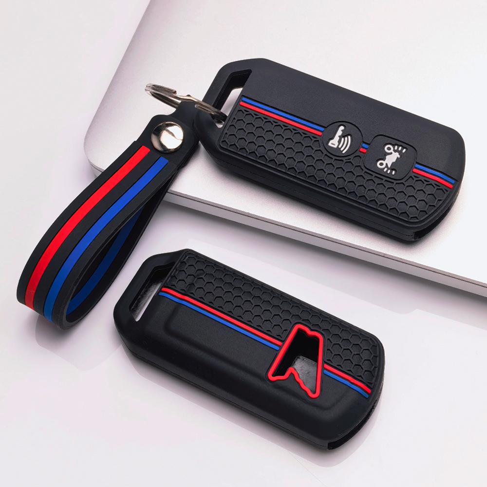 Key Fob Cover for Honda PCX150 160 ADV150 Forza125 300 Vario125 150 Anti-Scratch Surface Shockproof Structure Soft Grip Texture Easy Install Design
