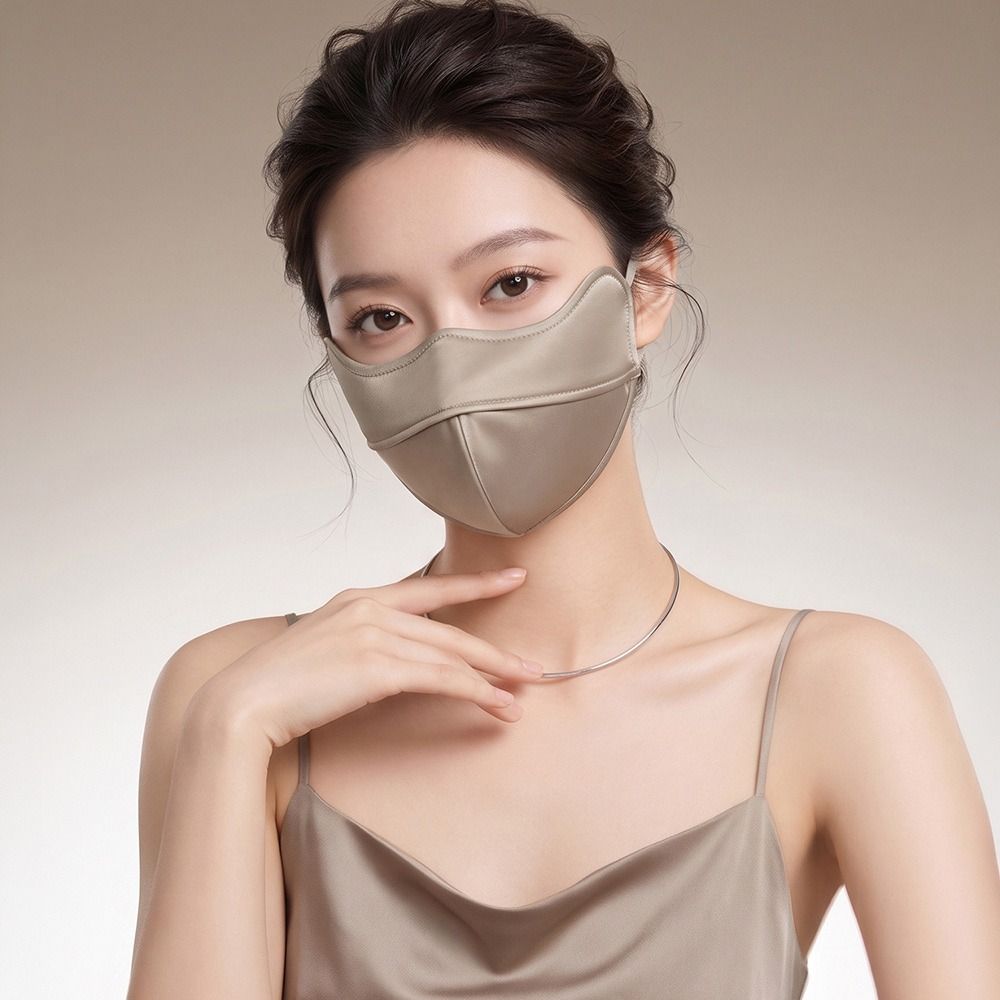 Soft Touch Sun Protection Mask UV Protection Reusable Face Cover Women Face Mask  Outdoor Travel