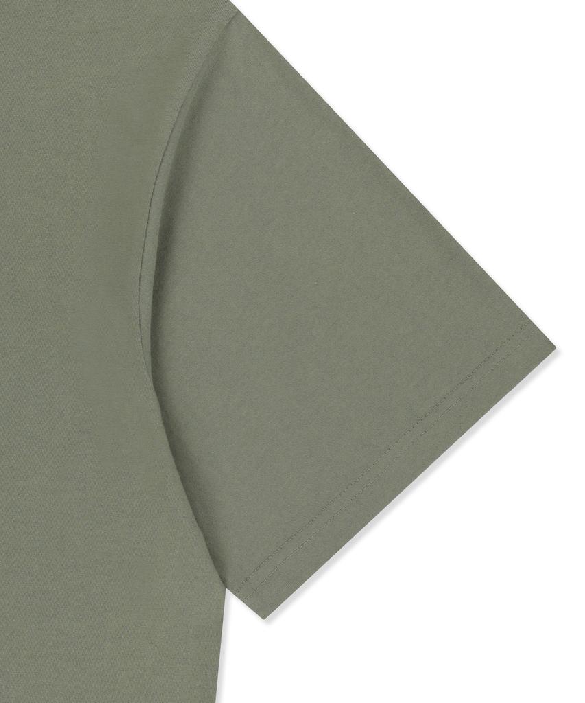 BROWNBREATH Spray Crush Tag Tee - Khaki