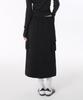 MUSINSA STANDARD WOMAN Women'S Flat Terry Sweat Cargo Long Skirt [Black]