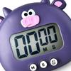 Animal Timer Student Magnetic Digital Digital 100 Minutes Timing Countdown Timer With Battery for Kitchen Purple Calf