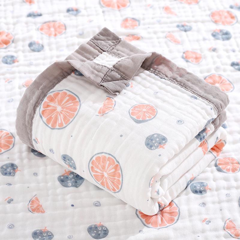 Baby Six-Layer Gauze Cotton Towel & Quilt – Spring/Summer Toddler Blanket