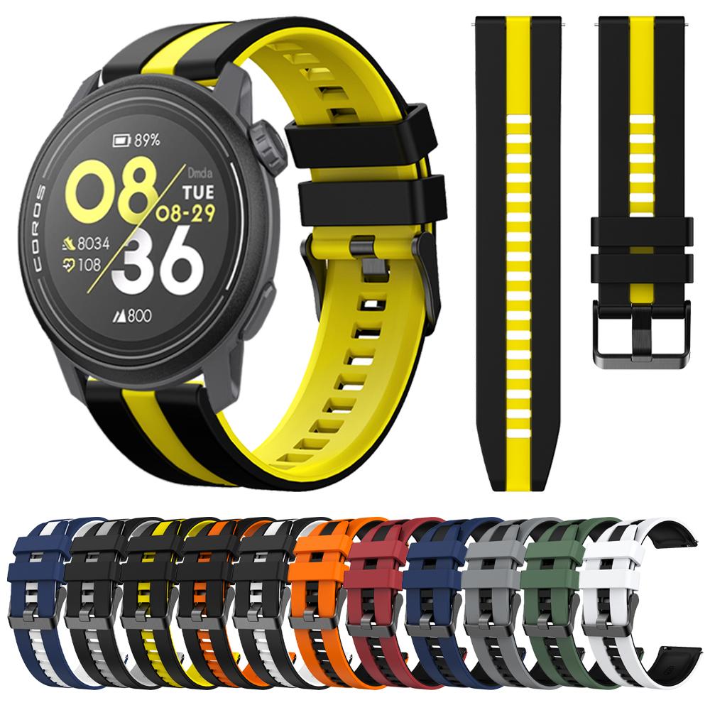 20mm 22mm Sport-Ersatzarmband für COROS PACE 3 Uhrenarmband für COROS PACE 2/APEX 2Pro 42mm 46mm Zubehör Silikonarmband