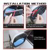 For Mazda 2pcs Car Rearview Carbon Fiber Mirror Rain Eyebrow Rainproof CX9 MX5 RX8 Axela Demio Atenza MS GJI GH BK MP