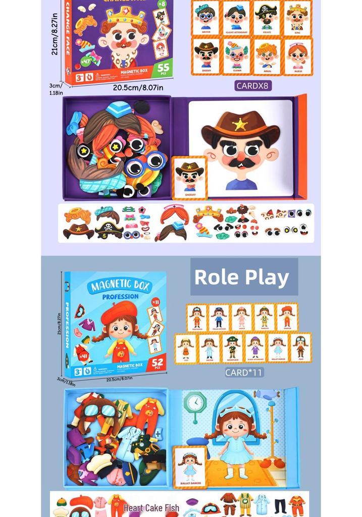 Magnetic Dress-up Puzzle for Kids, Educational Toy for Ages 3-6, Perfect Kindergarten Gift