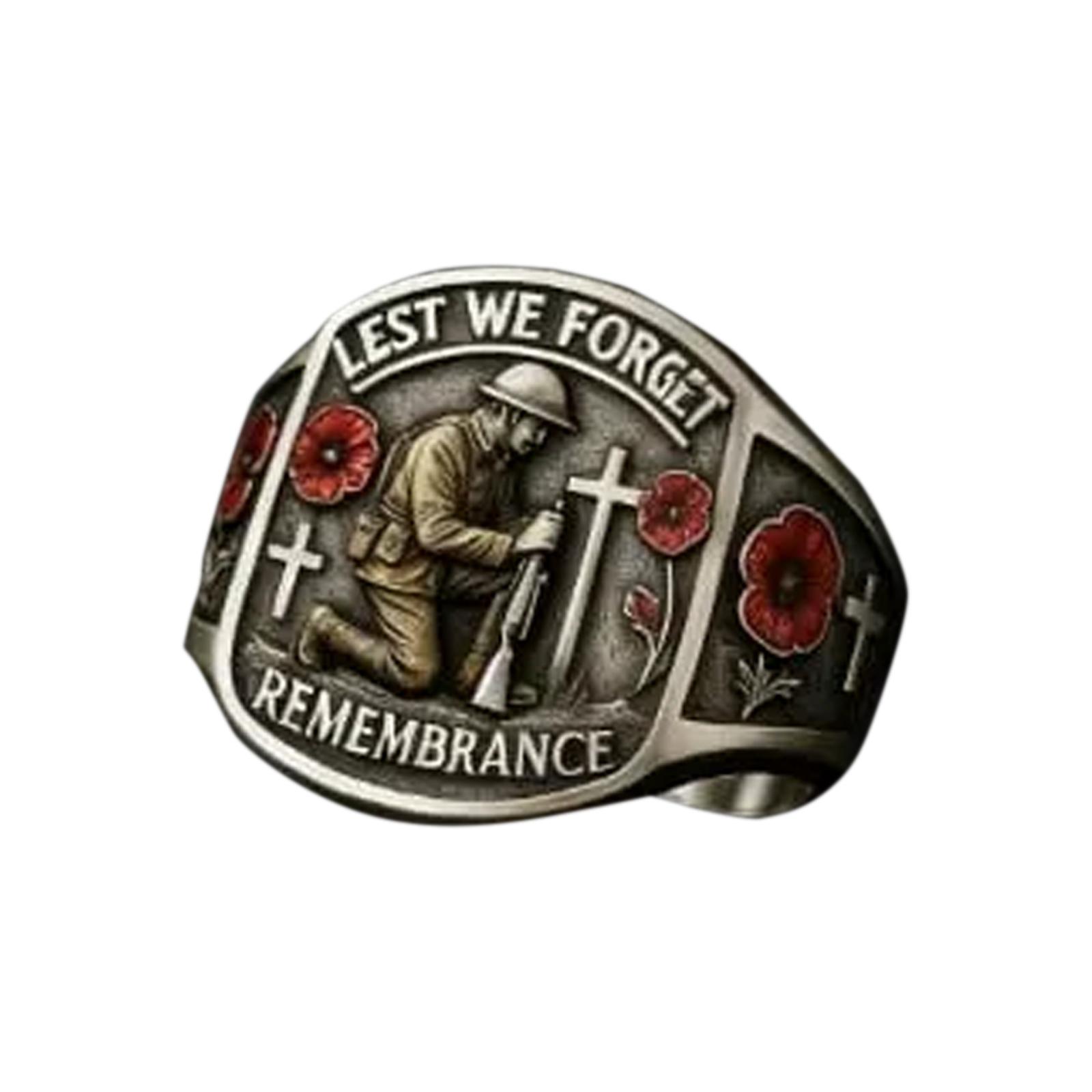 

Heroes Never Forgotten Remembrance Ring One Size