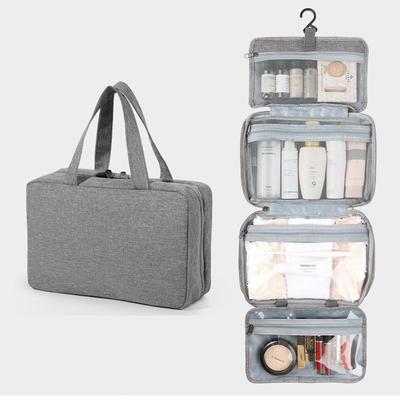 Sac de Rangement Pliable pour Toilettes de Voyage Sacs Suspendus Imperméables pour Maquillage Sac de Rangement Cosmétique Portable pour Femmes Essentiel de Voyage Sac de Toilette