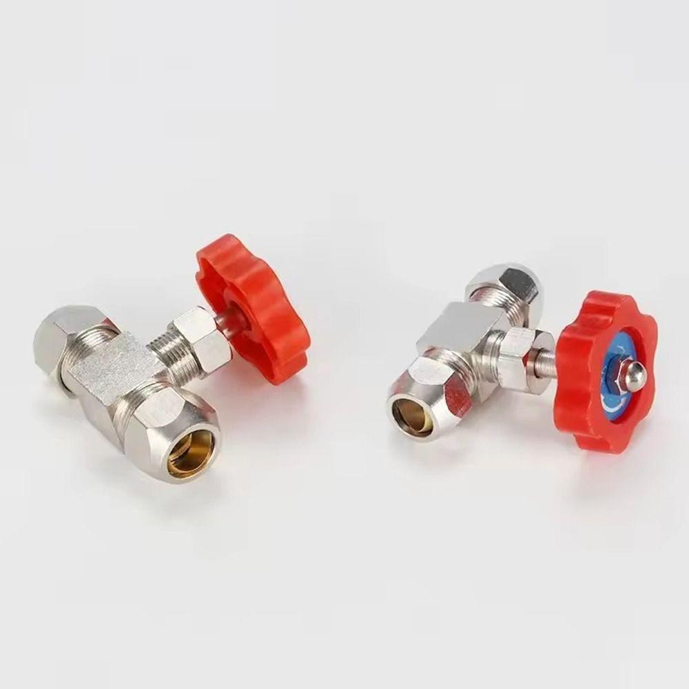 6mm 8mm 10mm 12mm Hole Dia Control Water Ball Globe Valve Needle Type High Pressure Durable Tube