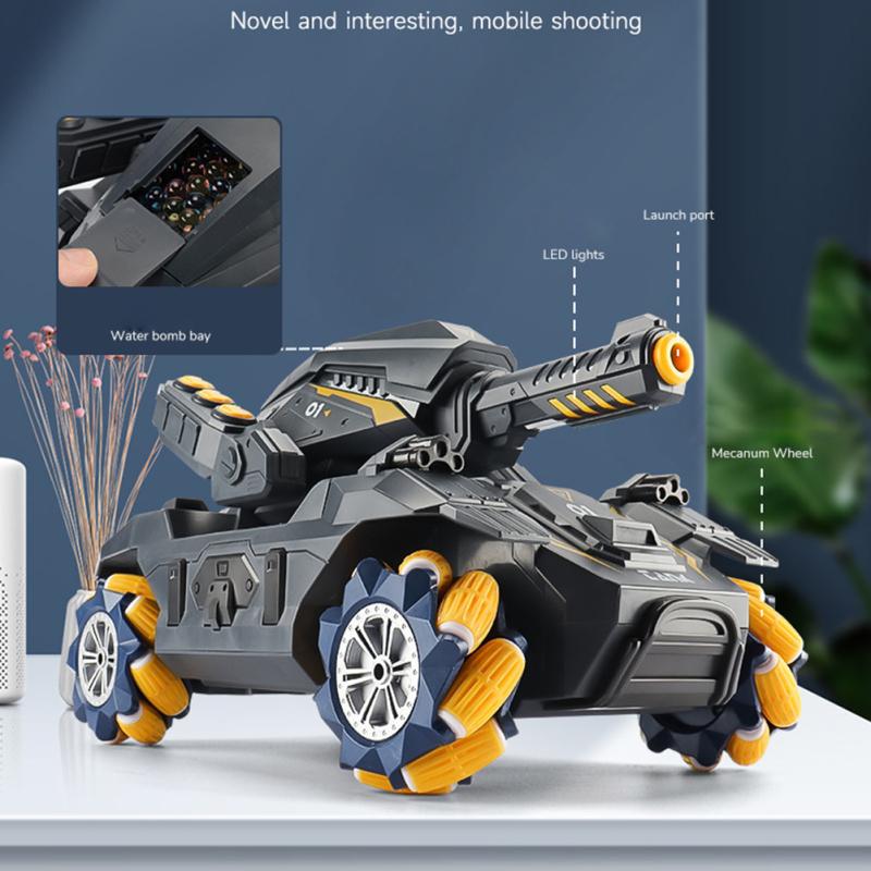 2.4g Remote Control Tank Car Gesture Sensing 360 Degree Rotation Drift Water-bomb Tank Car Toy For