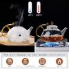 Pokaro Tea Glass Teapot, Heat-Resistant, Clear, Shatter-Resistant, Zen, Monk-Style, Round Teapot for Black Tea, Green Tea, Fruit Tea, and Loose Leaf