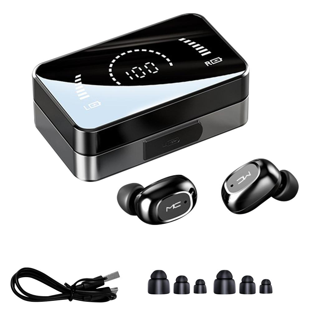 

Беспроводные наушники HD зеркальный экран LED дисплей наушники с зарядным кейсом 3500 мАч 9D HIFI стерео наушники-вкладыши