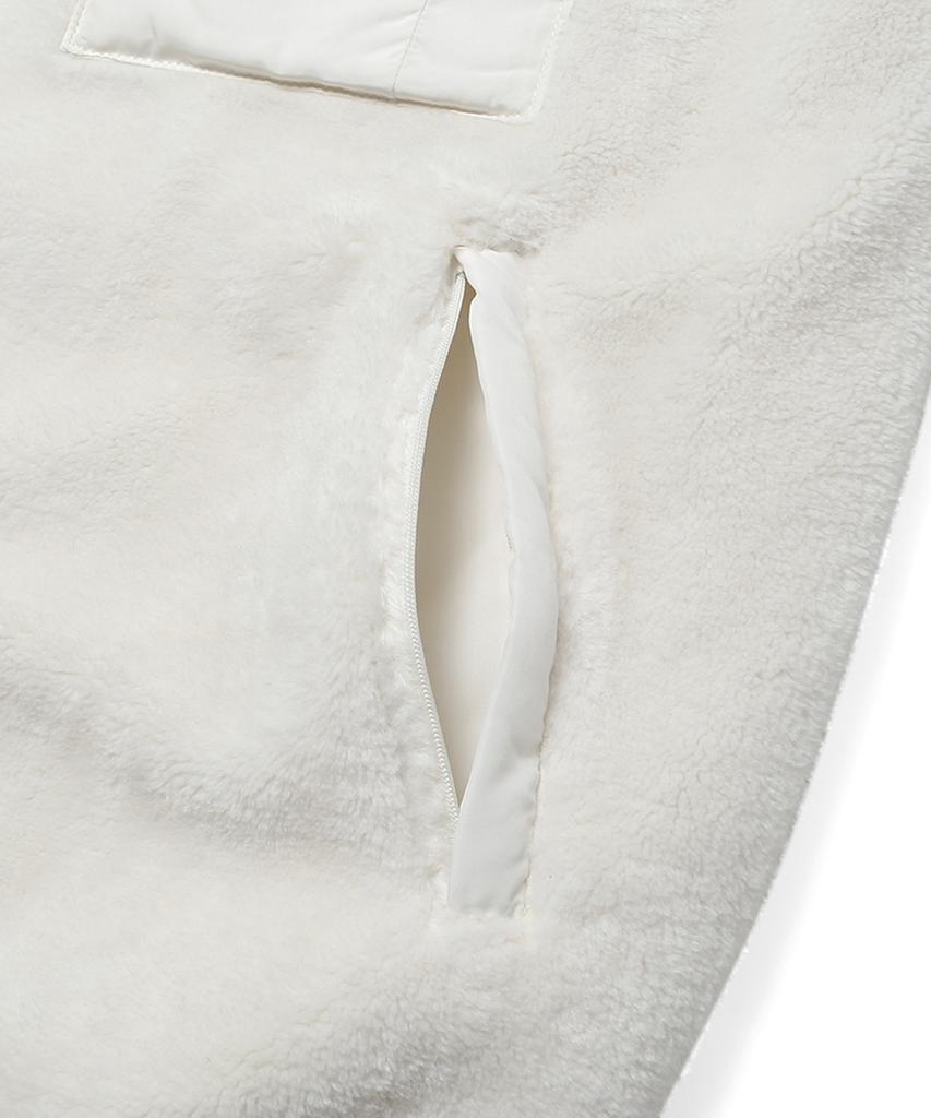 Ucla Wool Boa Vest [Ivory](Uyave10_22)
