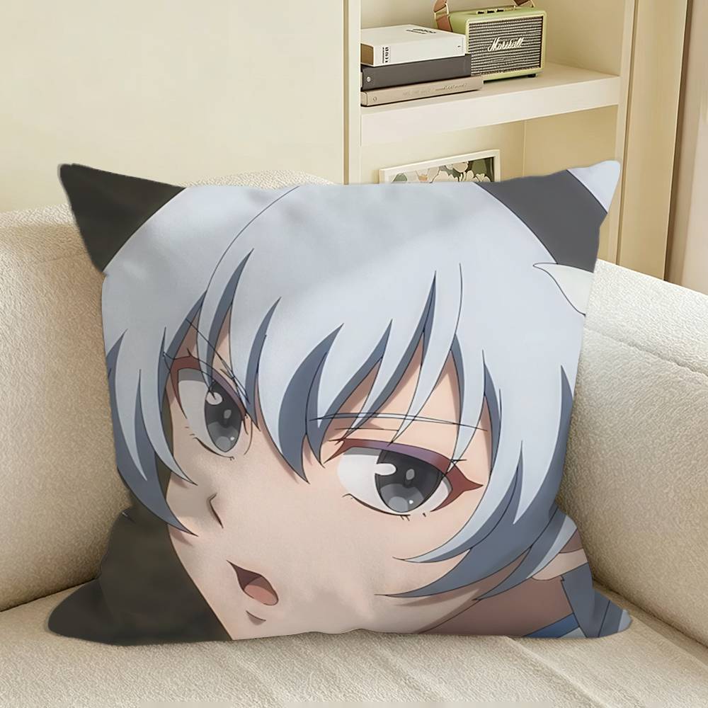 Annerose Krasia Anime Hojo Mahou Square Sofa Pillow Cover Solid Color Living Room Home Decor Cushion Case