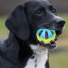 Interactive Dog Toy Plastic Hollow Ball with Bell for Medium Large Breed Dogs