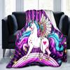 Unicorn Fantasy Blanket Soft Comfortable All Seasons Perfect Sofa Office Nap Travel Birthday Gift Christmas Present